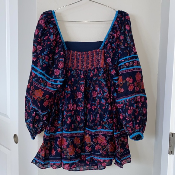 Free People Endless Afternoon Print Long Sleeve Minidress - Picture 8 of 8